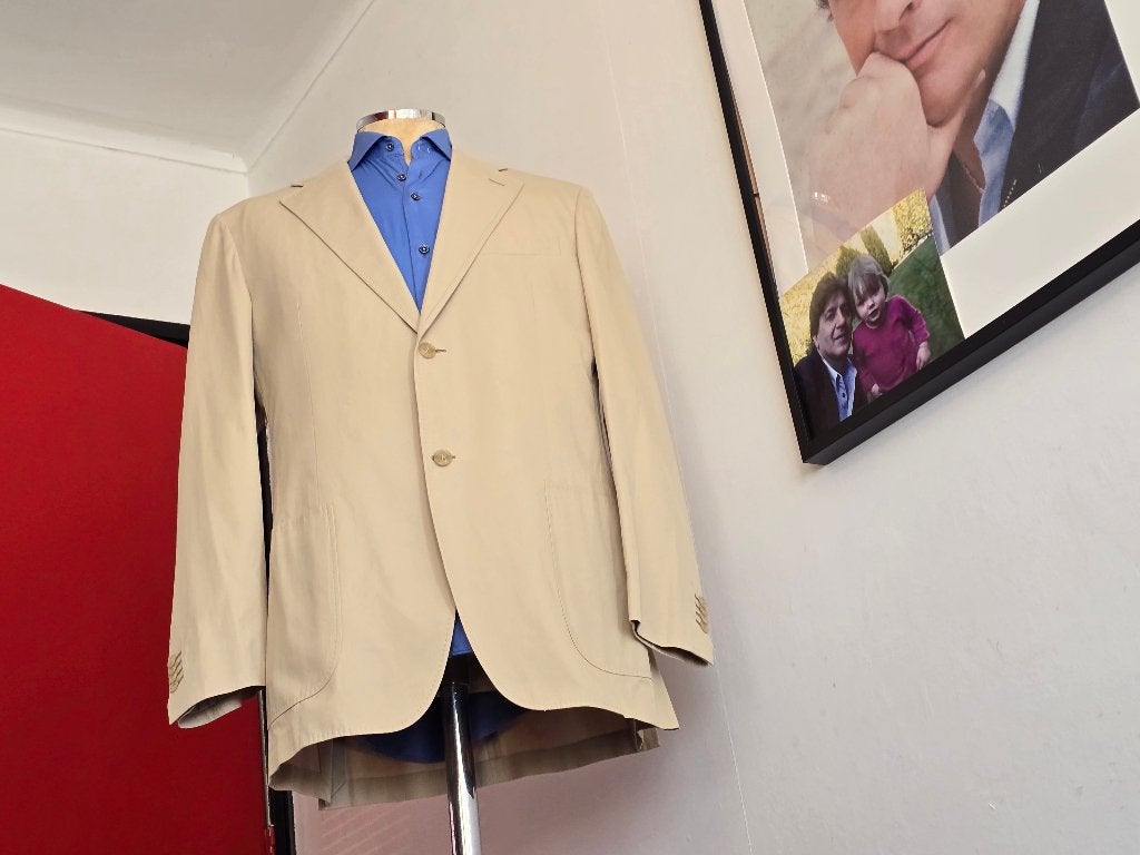 Suitsupply Colbert super  pas vorm met beige kleur L 106, Ophalen, Beige, Nieuw, Overige maten