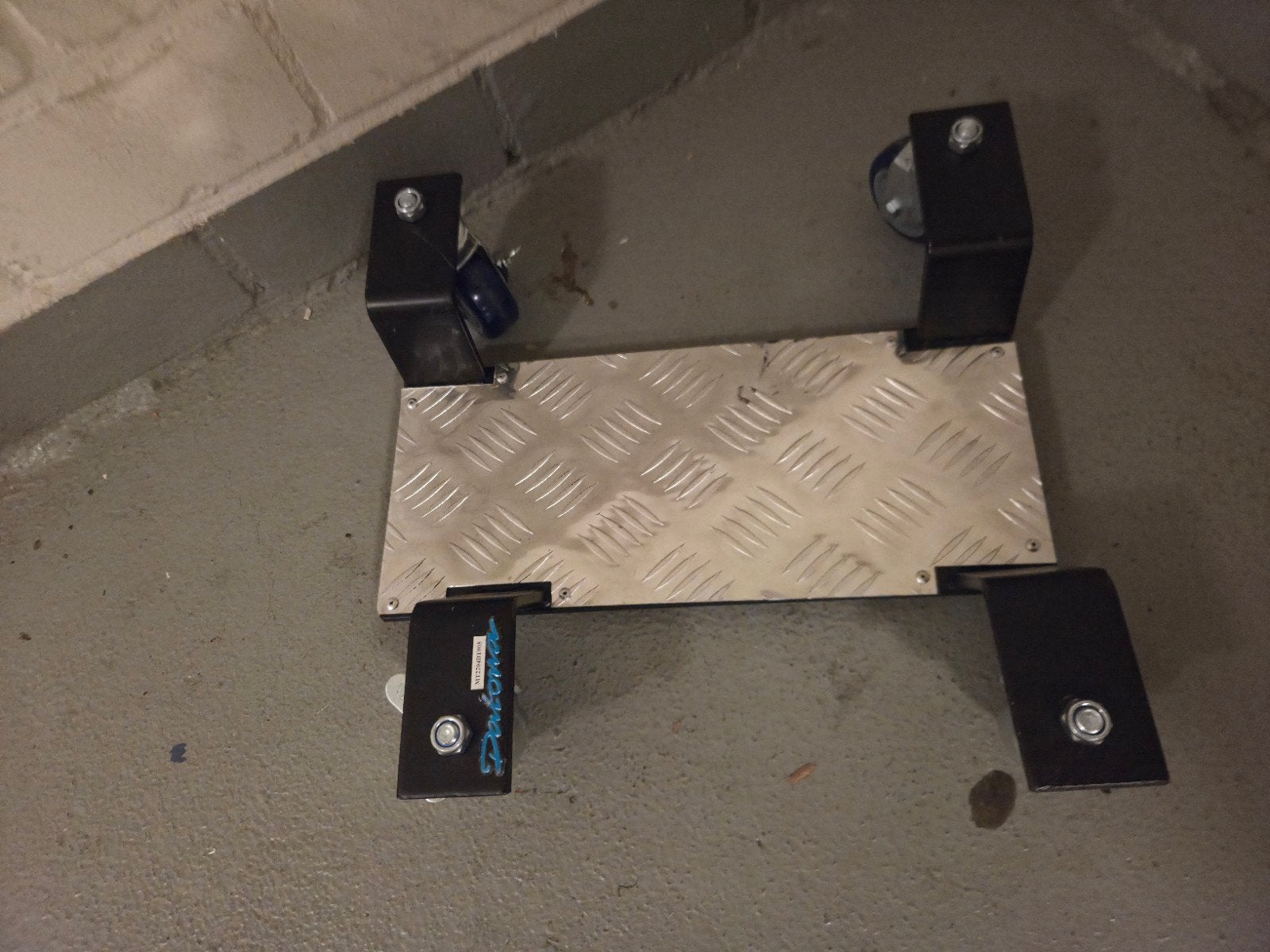 Verrijdbare motorfiets standaard / paddock stand, Ophalen