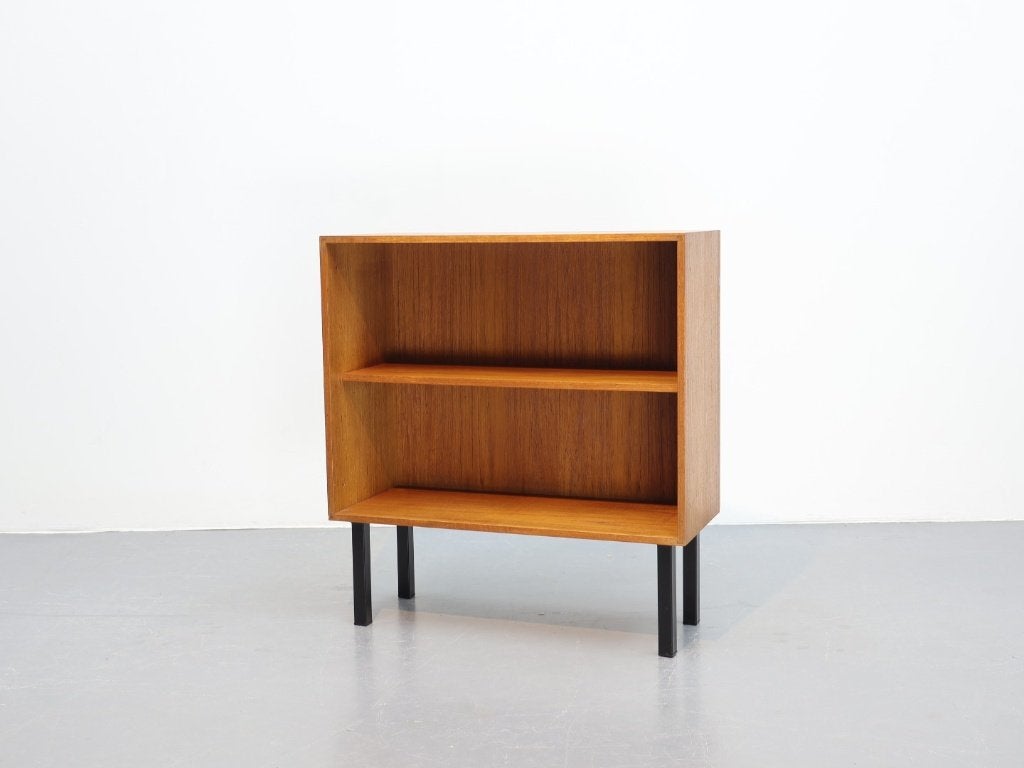 O.M.F. meubelen / compacte boekenkast / teak / vintage, Ophalen, Met plank(en), Gebruikt, O.M.F meubelen