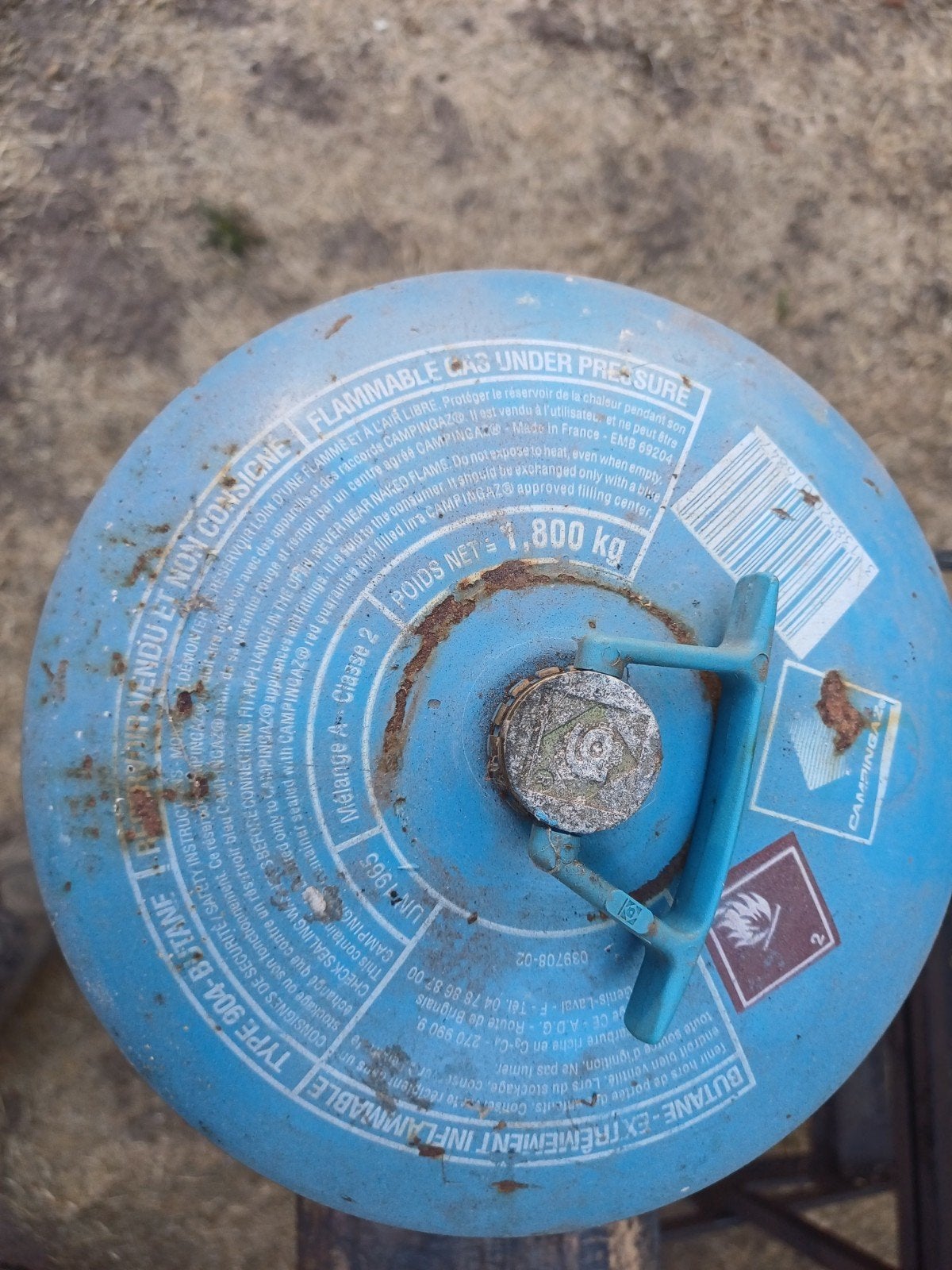 Campingaz gasfles 1.8kg - nog gas aanwezig, Ophalen