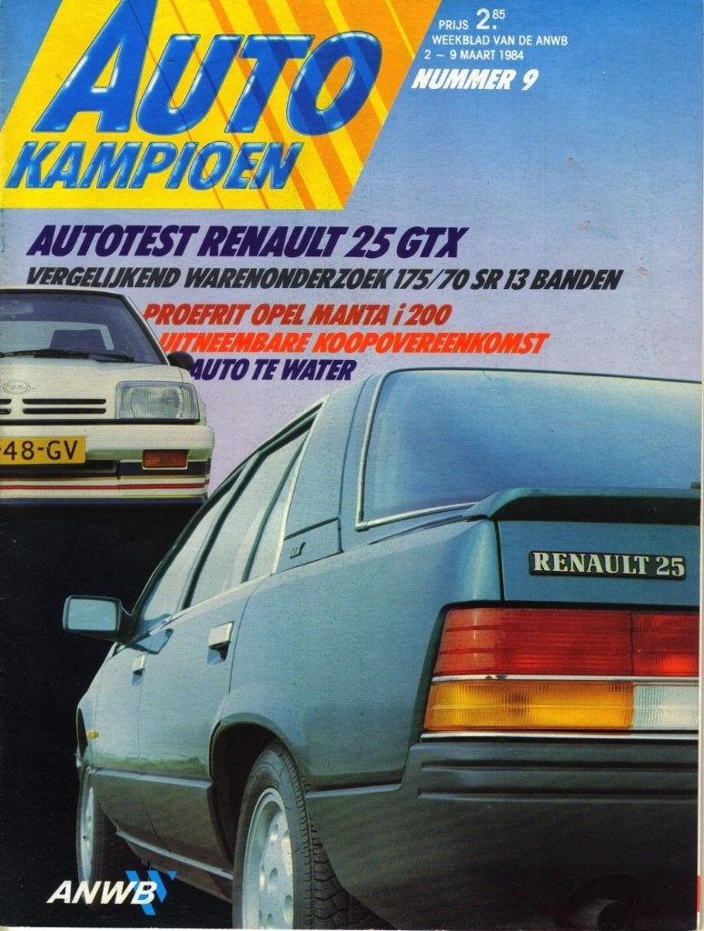 Autokampioen test Renault 25 GTX Maart 1984, Ophalen of Verzenden, Gelezen, Renault