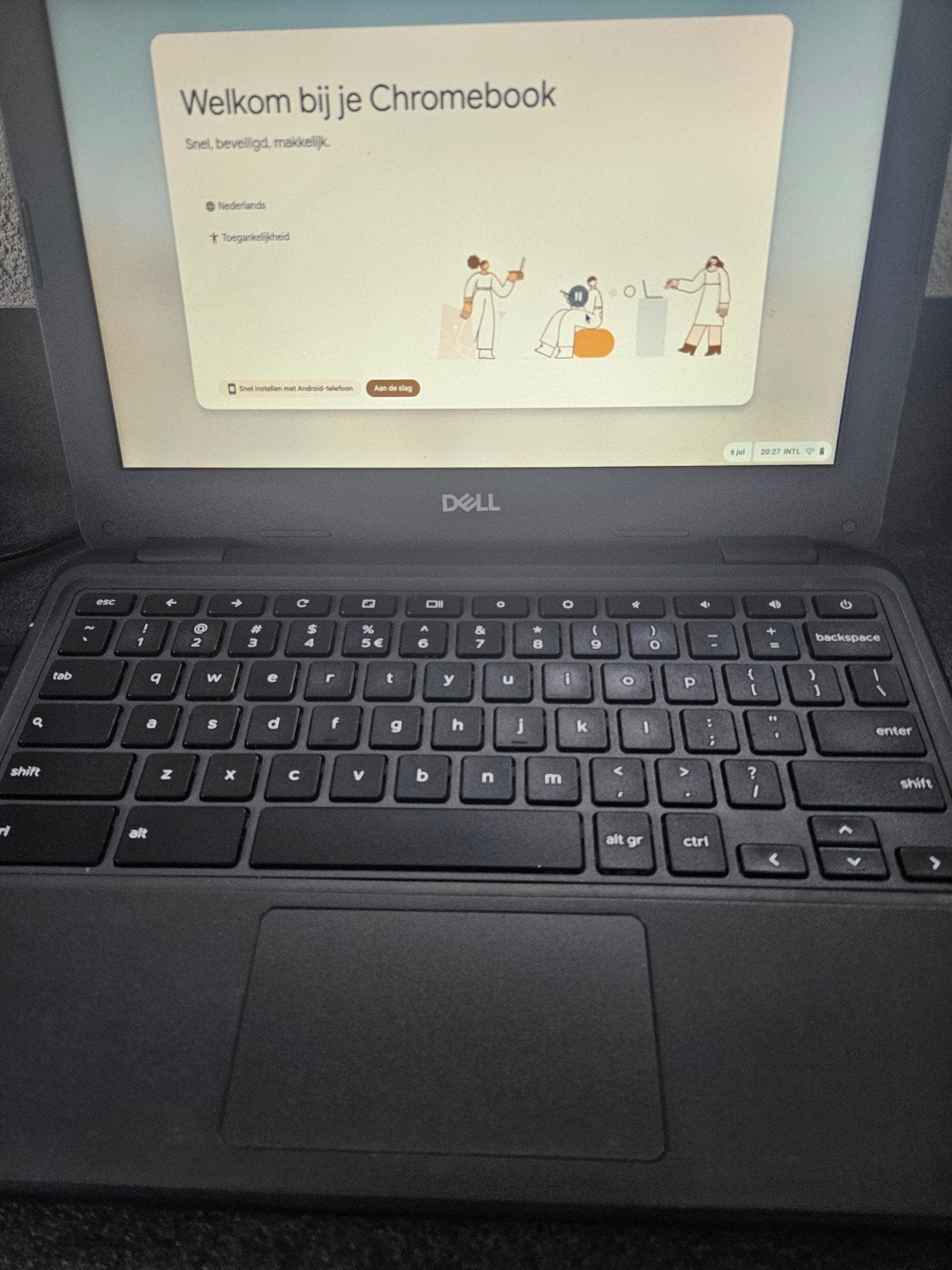 Dell Chromebook 3100 - Zo goed als nieuw, Computers en Software, Chromebooks, Qwerty, Ophalen of Verzenden, Zo goed als nieuw