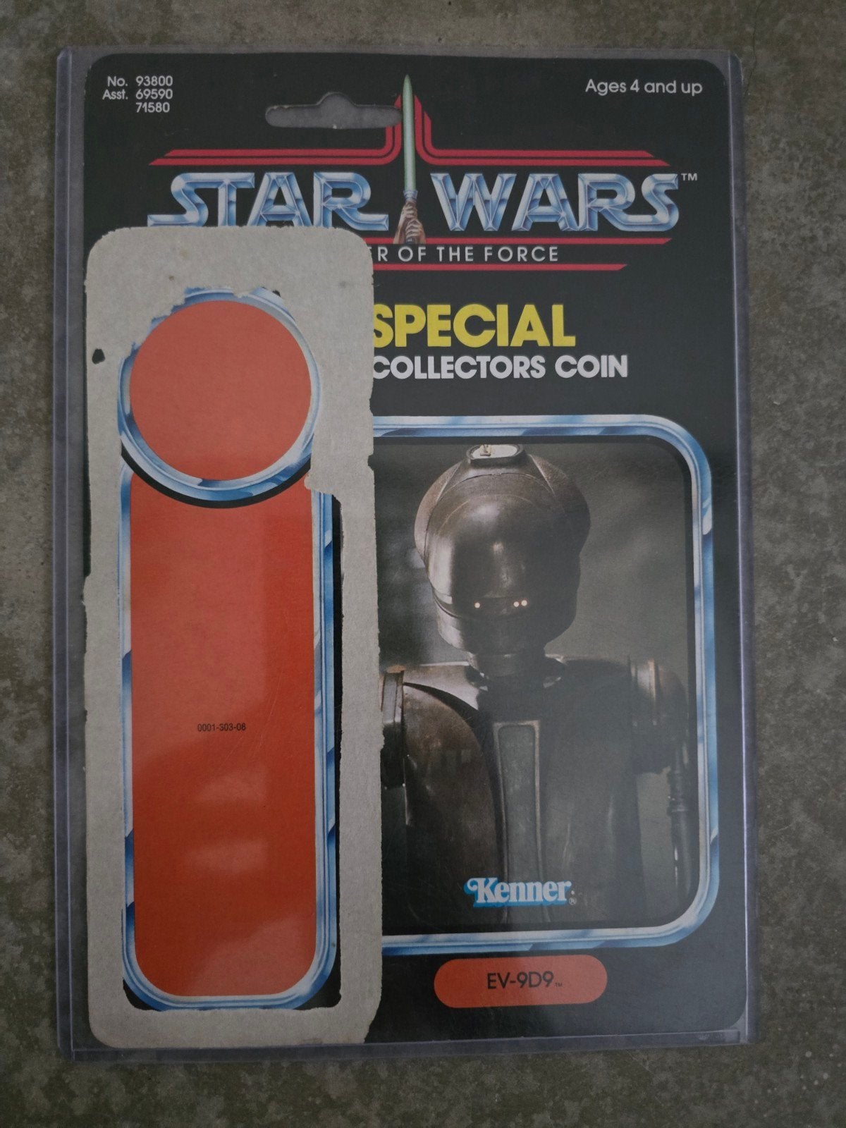Star wars vintage EV 9D9 POTF 92 Cardback, Ophalen of Verzenden, Gebruikt, Actiefiguurtje