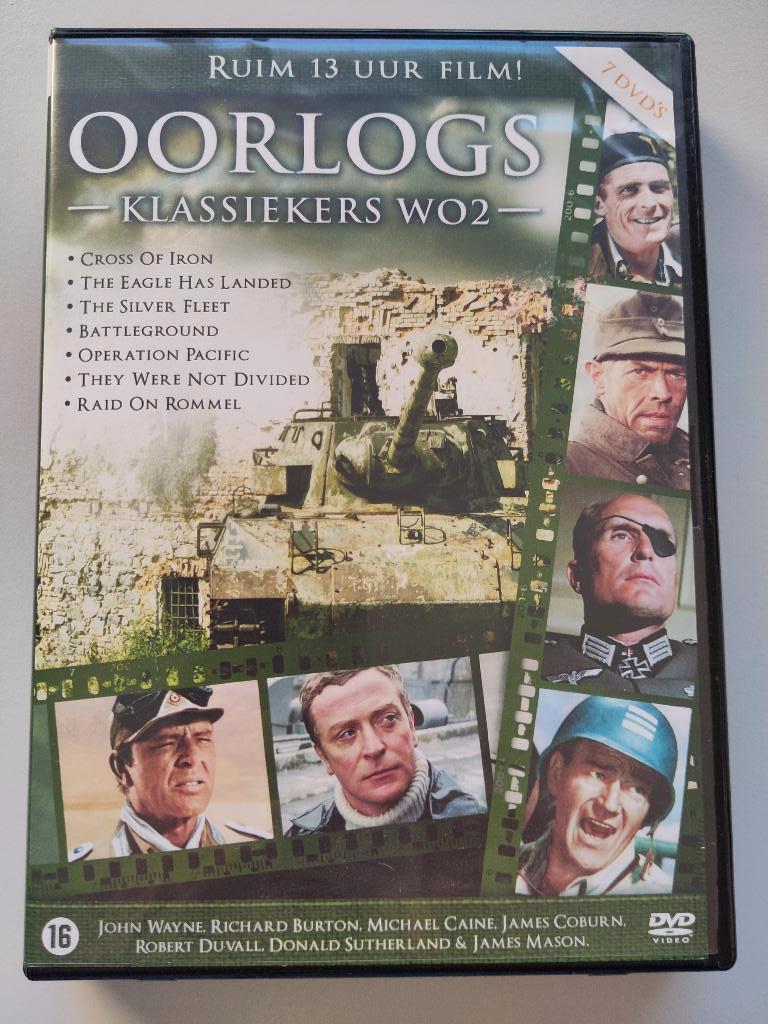 Cross of Iron, Operation Pacific, 7 oorlogsklassiekers dvd, 1960 tot 1980, Gebruikt, Vanaf 16 jaar, Ophalen of Verzenden