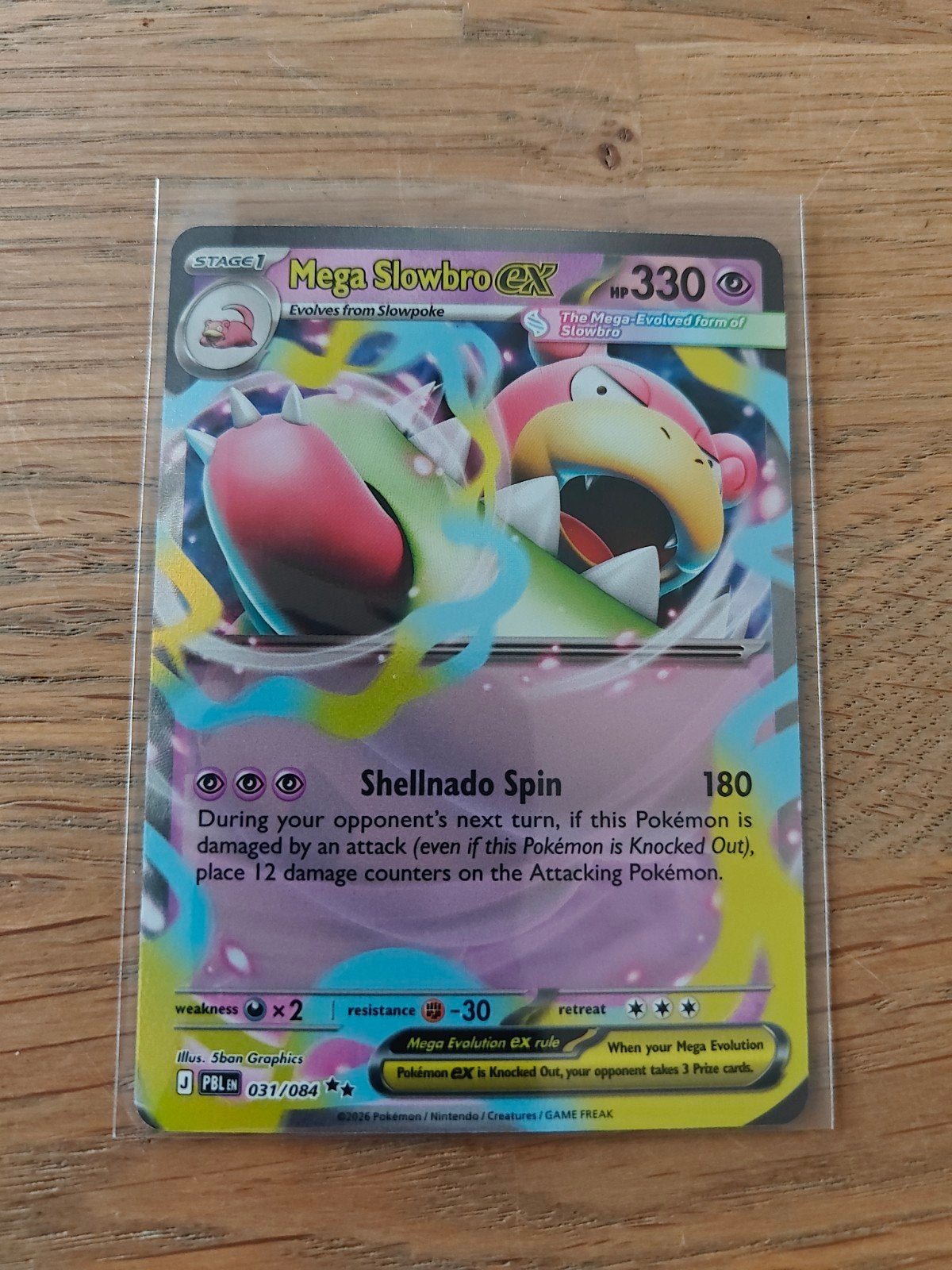 Mega Slowbro EX 031/084 - Packfresh, Hobby en Vrije tijd, Verzamelkaartspellen | Pokémon, Ophalen, Nieuw, Losse kaart