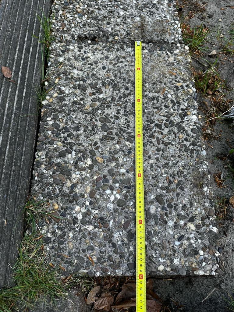 Grindtegels 60x40x6, Tuin en Terras, Ophalen, Zo goed als nieuw