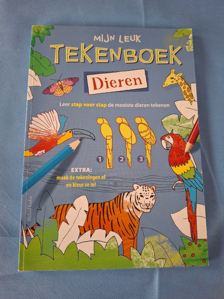 Mijn leuk tekenboek dieren, stap voor stap dieren tekenen, Ophalen of Verzenden, Nieuw, Papier, Schets- of Tekenboek