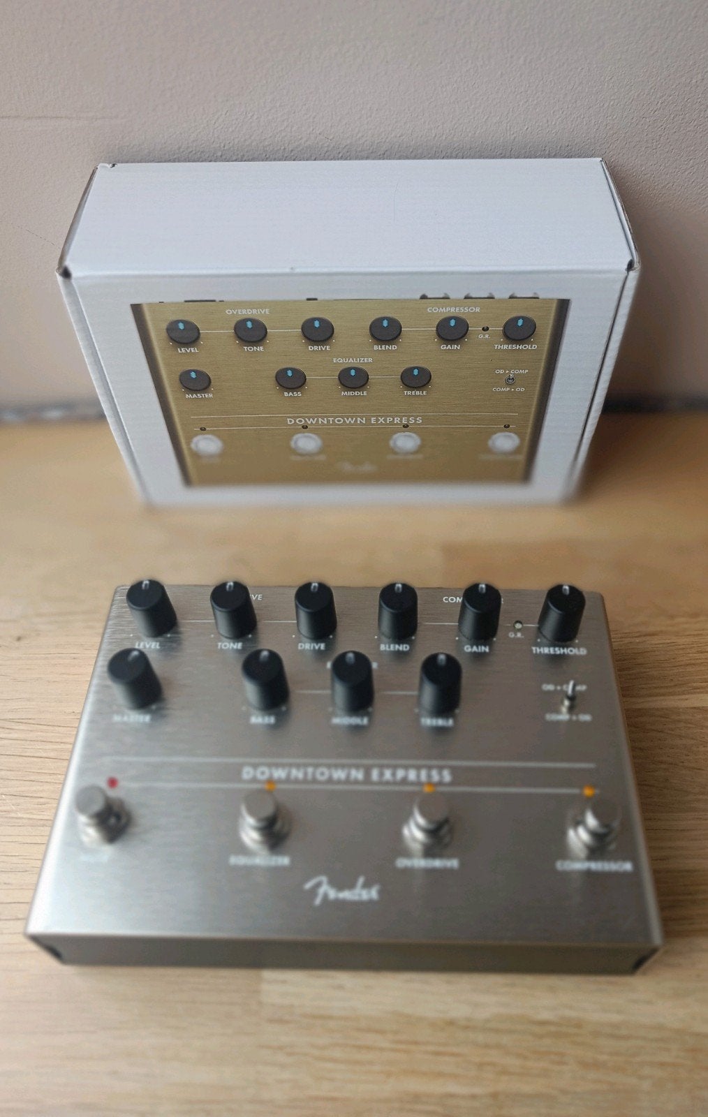 Fender Downtown Express basgitaar pedaal, Ophalen of Verzenden, Zo goed als nieuw, Distortion, Overdrive of Fuzz