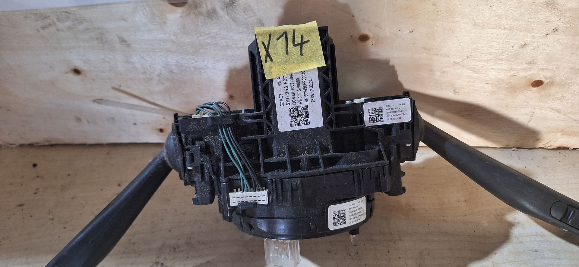 Originele VW Golf 6 / Touran Stuurkolomschakelaar + Sleeprin, Gebruikt, -, -, Ophalen of Verzenden