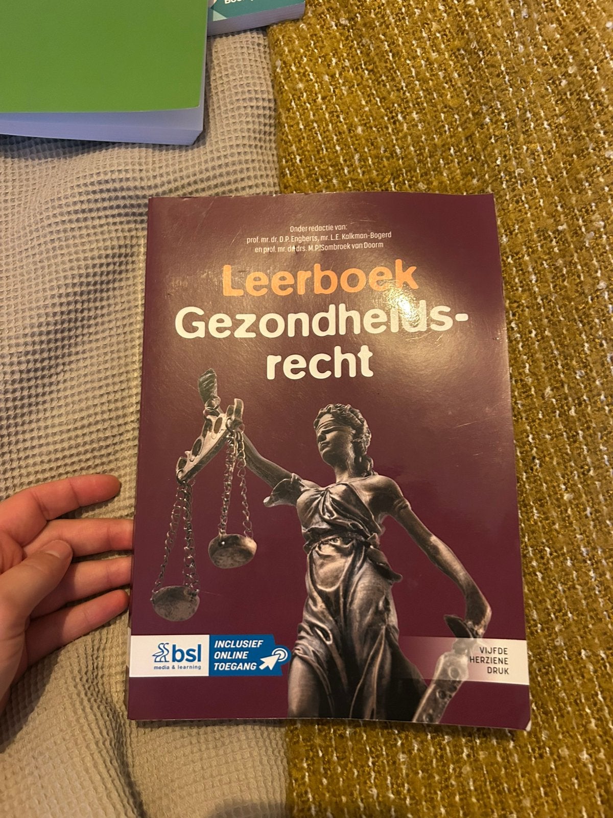 Leerboek Gezondheidsrecht, Ophalen of Verzenden, Zo goed als nieuw