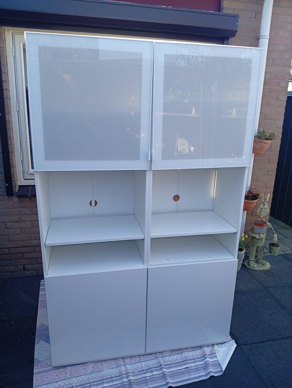 Witte hoogglans buffet kast IKEA, Huis en Inrichting, Ophalen, Gebruikt, 25 tot 50 cm, 200 cm of meer