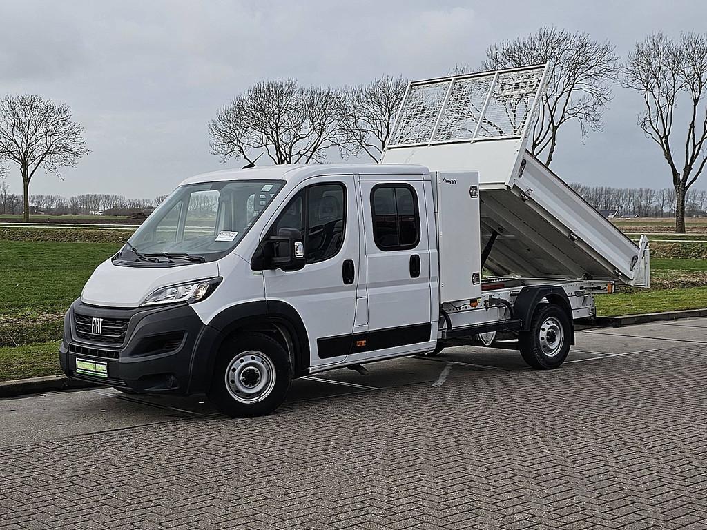 FIAT DUCATO 2.2 dub.cab kipper euro6, Auto's, Gebruikt, Euro 6, 179 pk, 7 stoelen