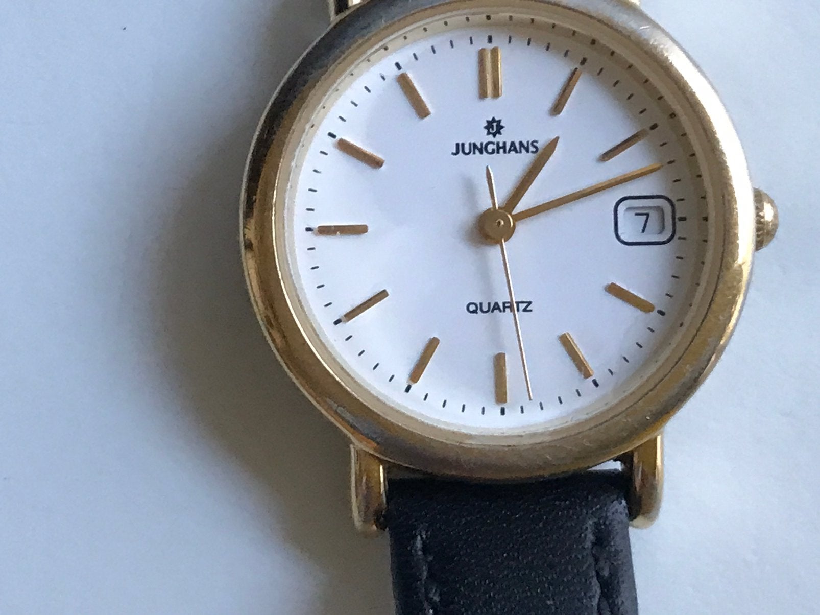 Junghans quartz danes horloge, Ophalen of Verzenden, Zo goed als nieuw, Staal, Overige merken