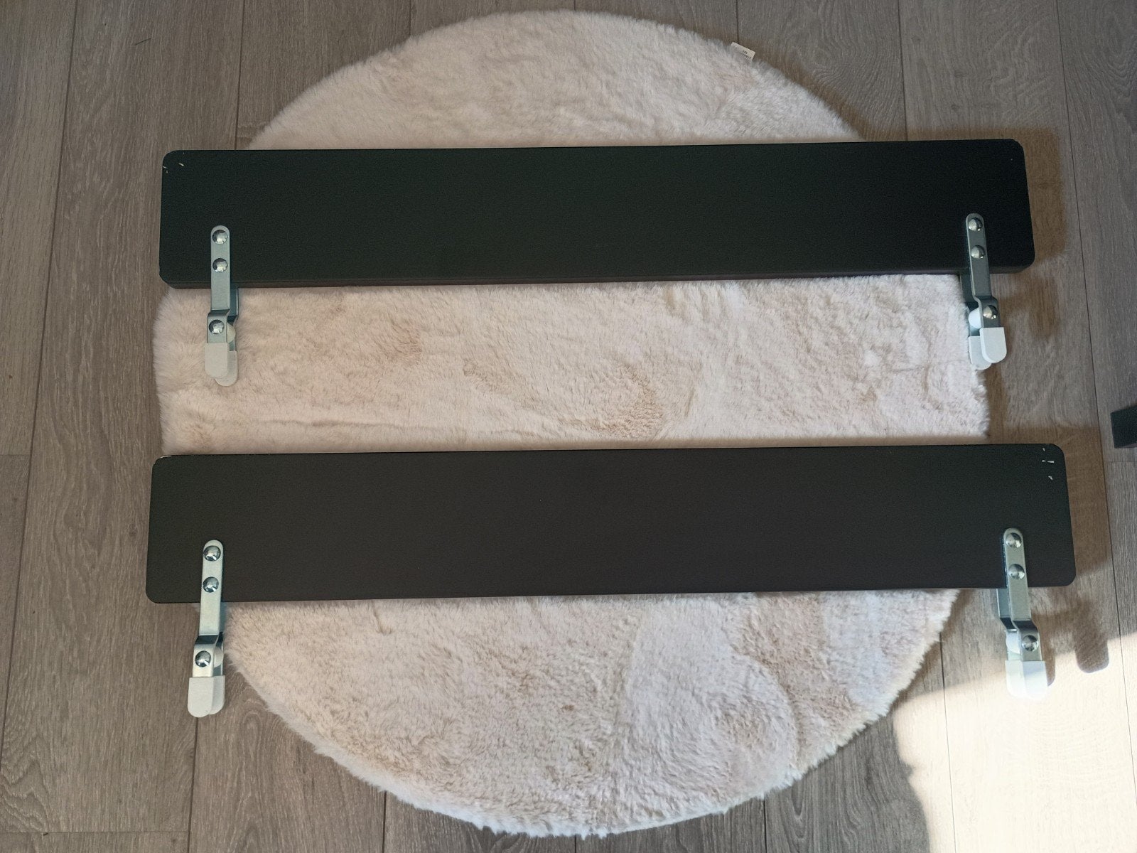 2 Zwarte bedhekjes / uitvalhekjes / Zijsteun, Kinderen en Baby's, Ophalen of Verzenden, Minder dan 140 cm, Minder dan 70 cm