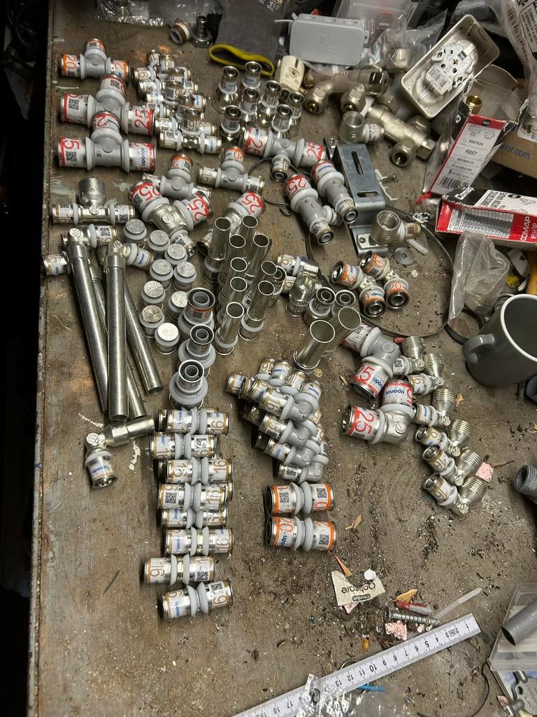Diverse Uponor fittingen, Doe-het-zelf en Verbouw, Sanitair, Nieuw, Ophalen of Verzenden