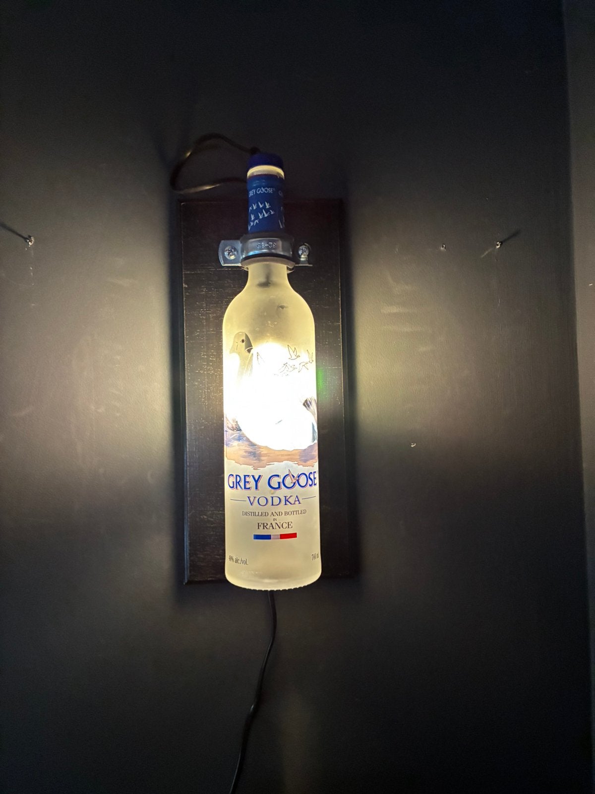 Grey goose Wandlamp, Ophalen of Verzenden, Nieuw, Glas, Mancave