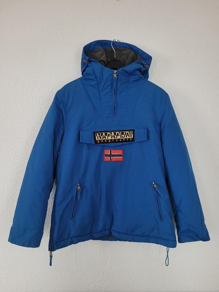 Napapijri anorak maat 38/40, Maat 38/40 (M), Blauw, Ophalen of Verzenden, Zo goed als nieuw