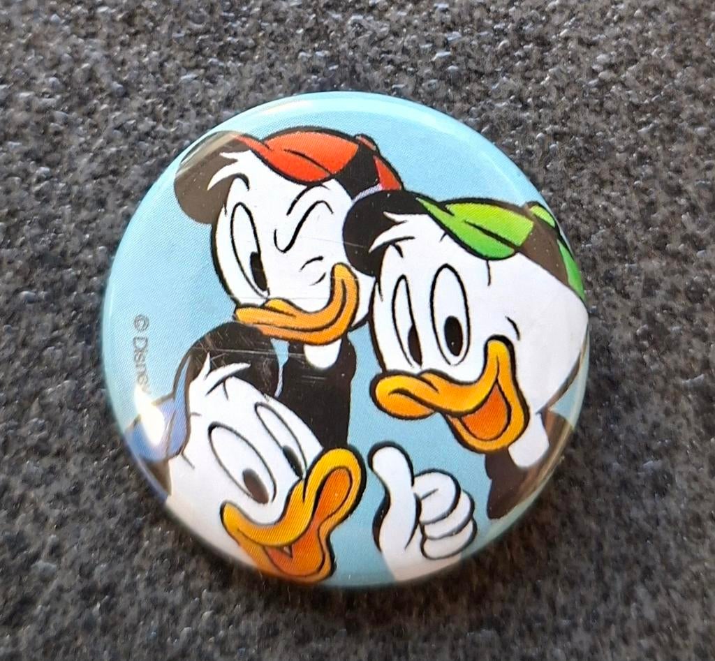 Button Disney Donald Duck ( Kwik, Kwak en Kwek), Ophalen of Verzenden