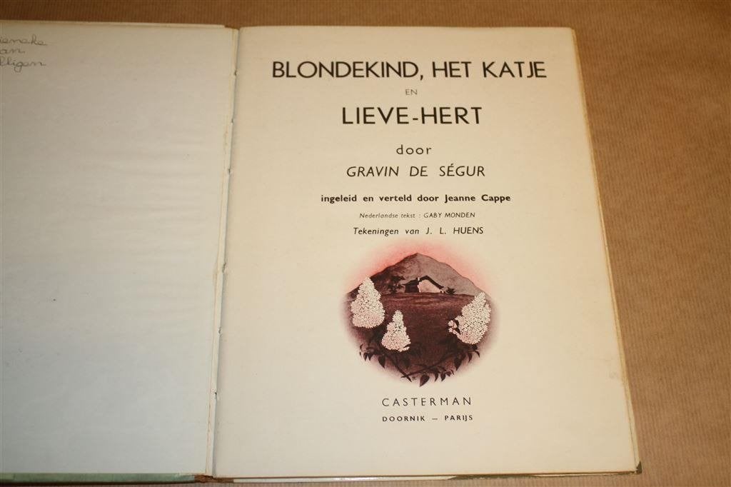 Blondekind, het katje en Lieve-hert., Ophalen of Verzenden, Gelezen