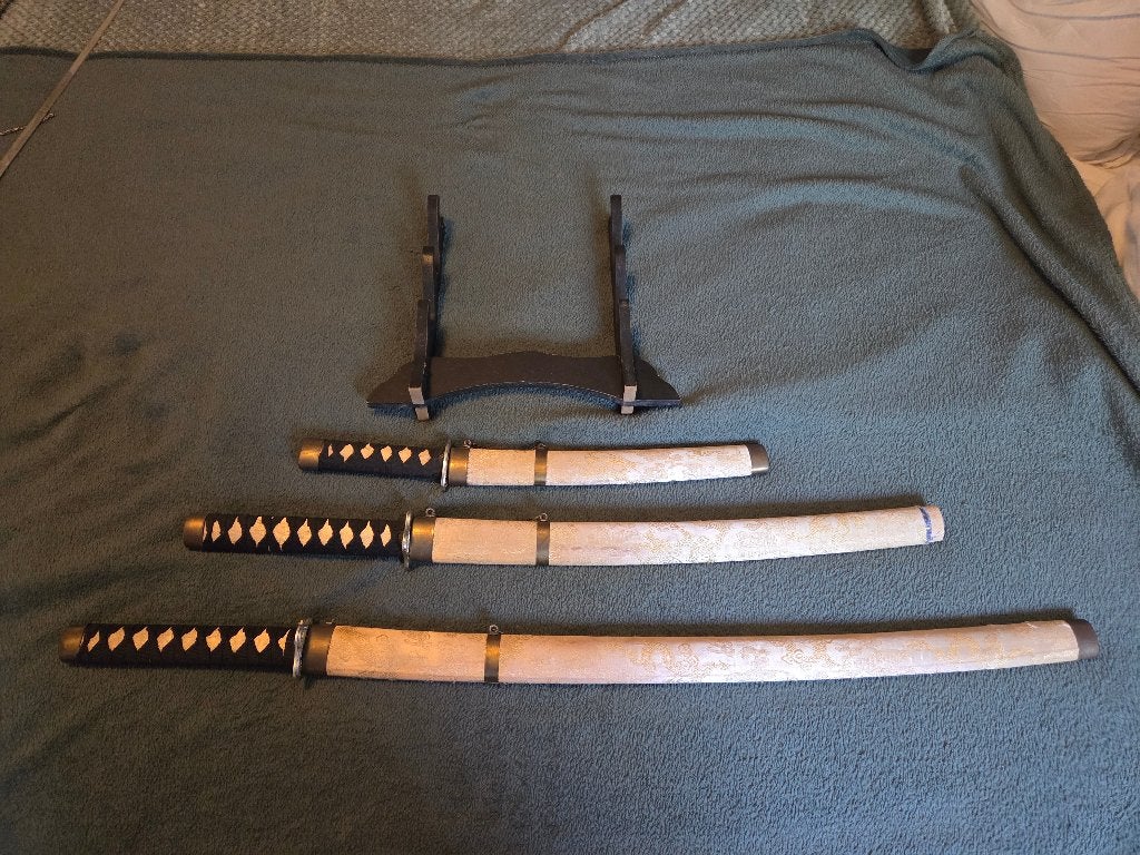 3 katana, ninja zwaarden, Ophalen of Verzenden, Gebruikt