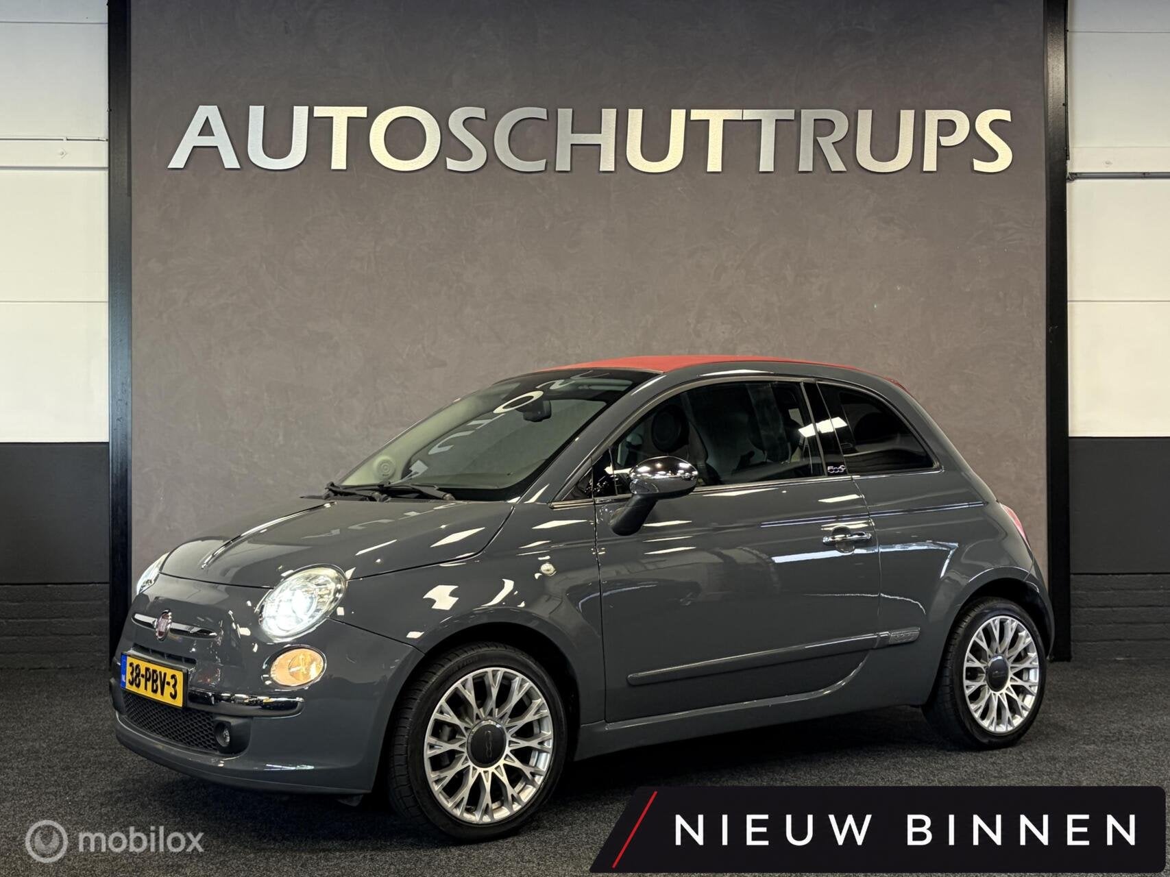 Fiat 500 C 1.2 Rock LEDER / AUTOMAAT / CLIMA / PDC / LMV / X, Auto's, Fiat, Euro 5, Gebruikt, 4 cilinders, Cabriolet
