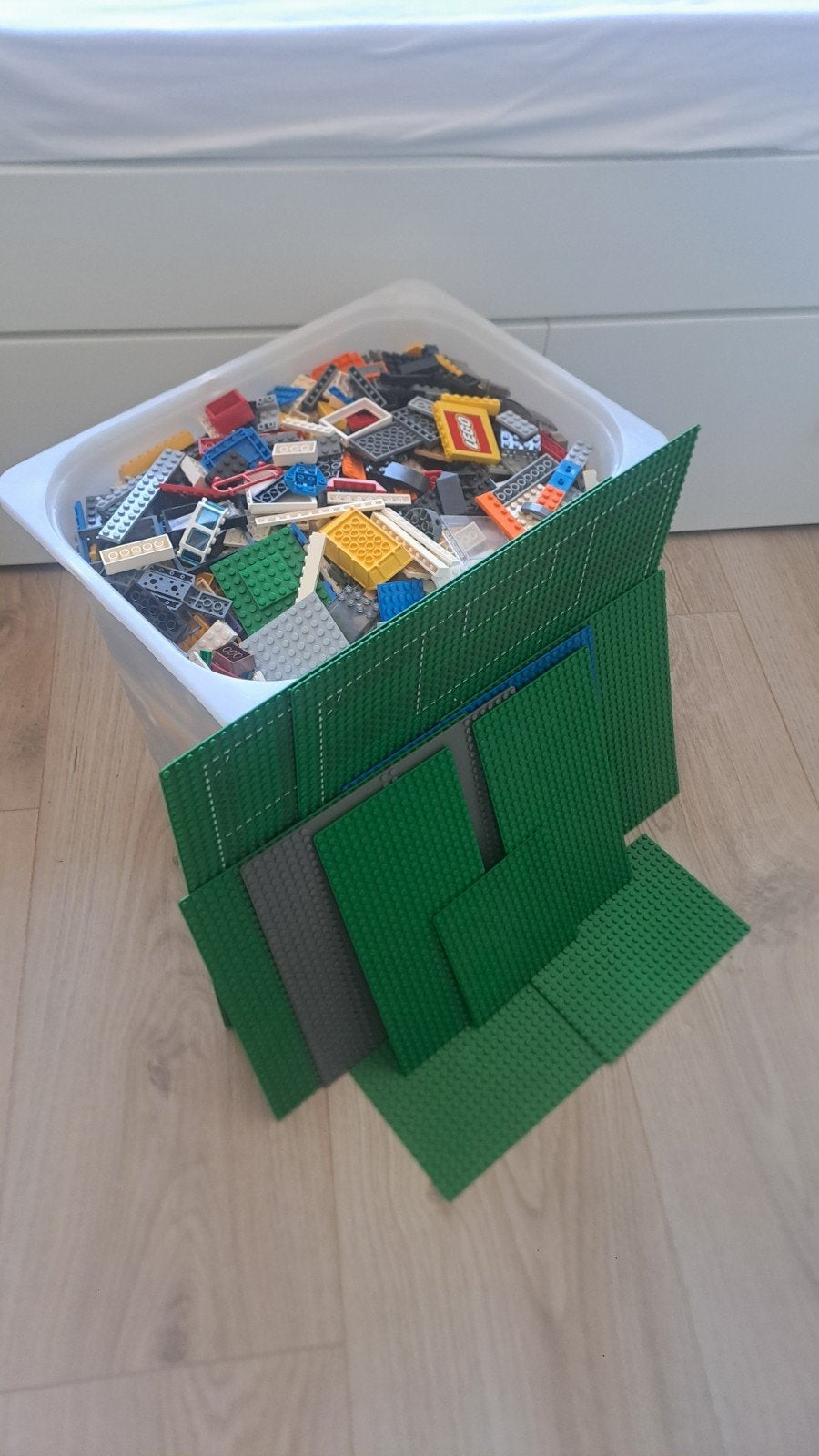 9kg LEGO met grondplaten, Ophalen, Gebruikt, Overige thema's, Lego