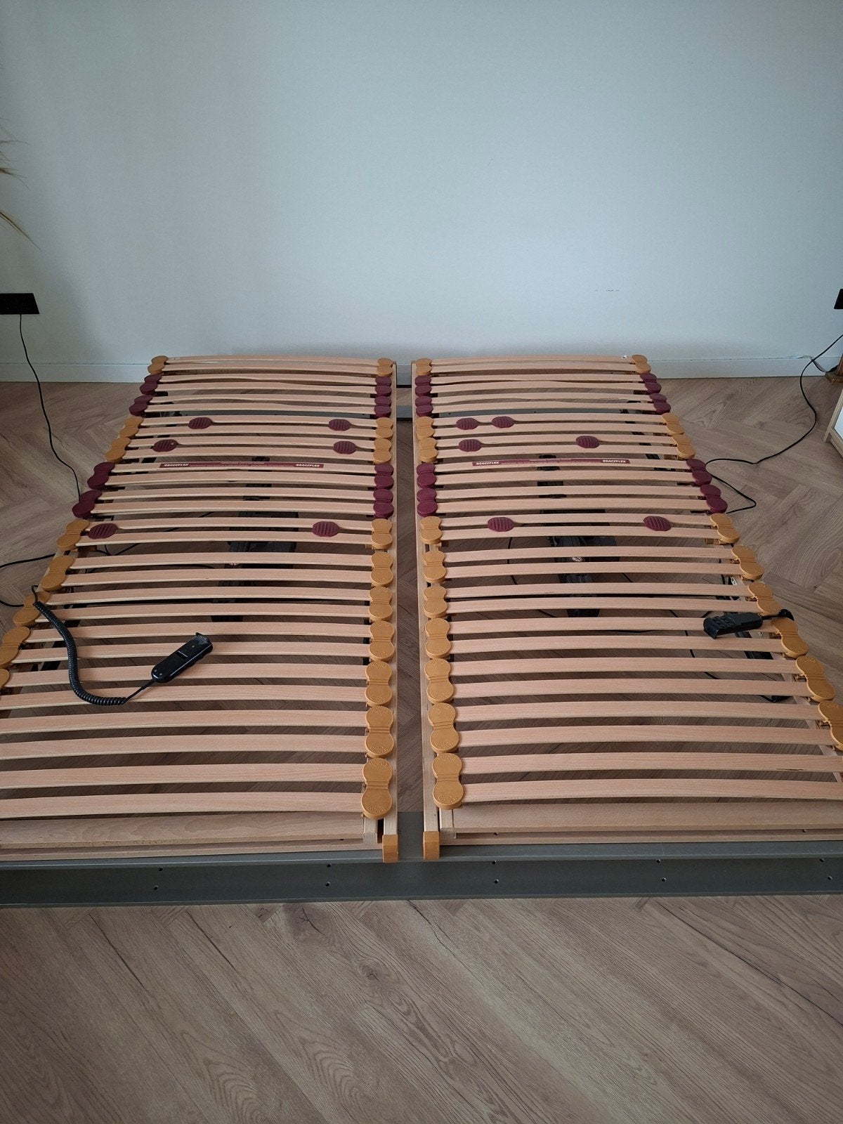 2x Elektrisch verstelbare lattenbodems 90x205 cm, Huis en Inrichting, Ophalen, 90 cm, Tweepersoons, Overige maten