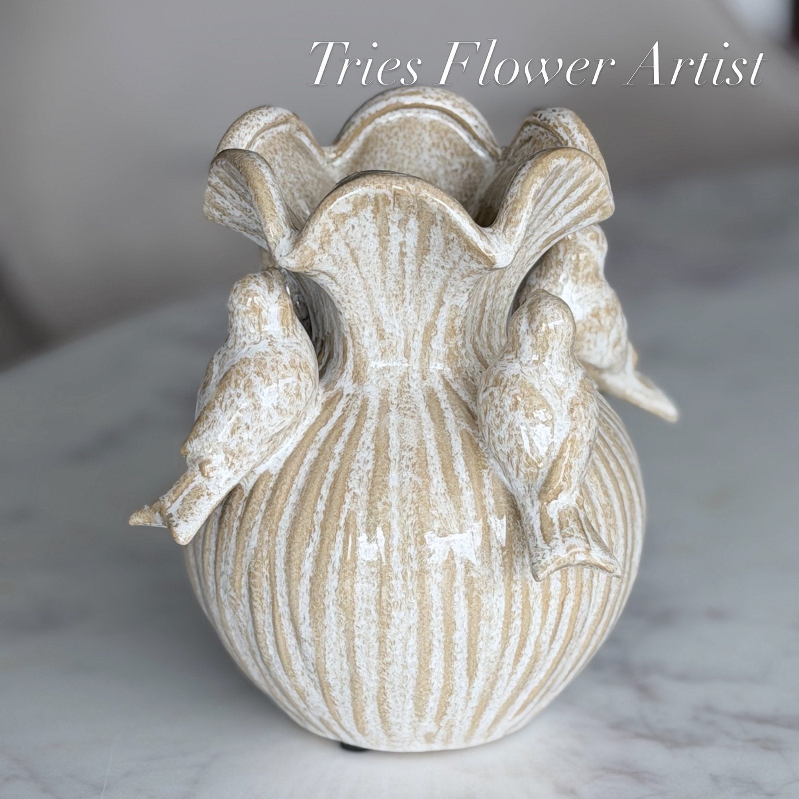 Vogel vaas Nieuw, Triesflowerartist@outlook.com, Overige kleuren, Verzenden, Nieuw