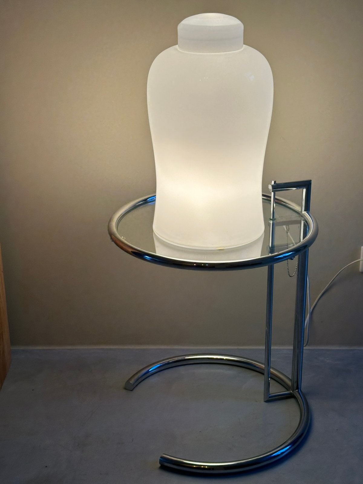 Vintage lamp glas Ingo Maurer, Ophalen, E27 (groot)