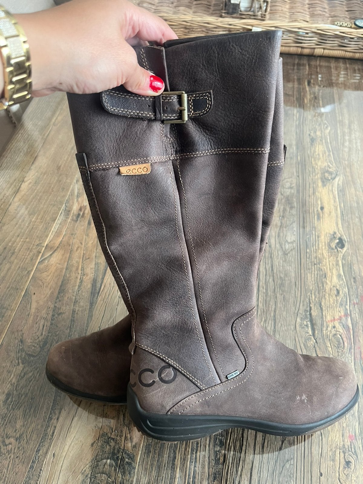 Ecco suede bruine laarzen maat 38 als nieuw, Kleding | Dames, Schoenen, Ophalen of Verzenden, Zo goed als nieuw, Bruin, Hoge laarzen