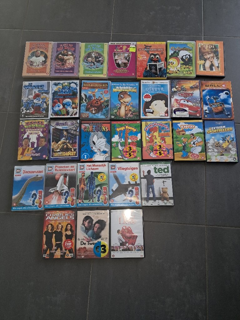 29 dvd's voor kinderen, Alle leeftijden, Ophalen of Verzenden, Zo goed als nieuw, Overige typen