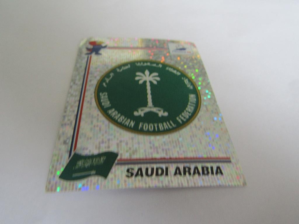 WK FRANCE 98 BADGE SAUDI ARABIA NR. 193, Ophalen of Verzenden, Nieuw, Buitenlandse clubs, Poster, Plaatje of Sticker