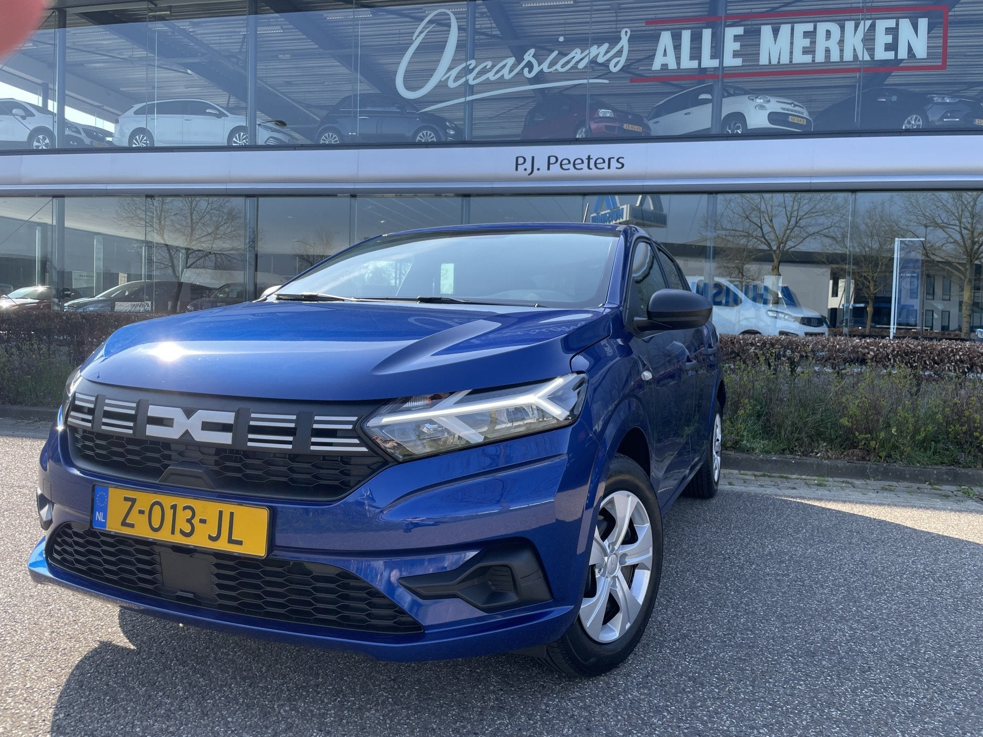 Dacia Sandero 1.0 TCe 100 ECO-G Essential Airco - Cruise con, Auto's, Stof, Euro 6, 1081 kg, Blauw