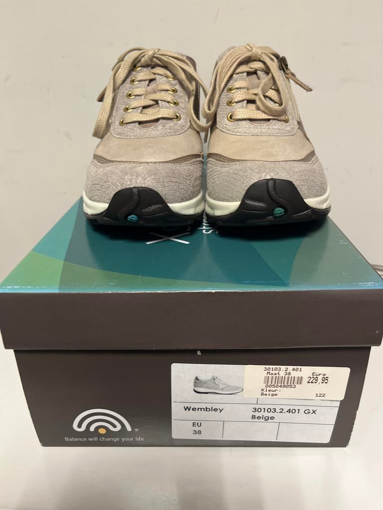 Xsensible Wembley Sneakers - Beige - Maat 38, Xsensible, -, Beige, -