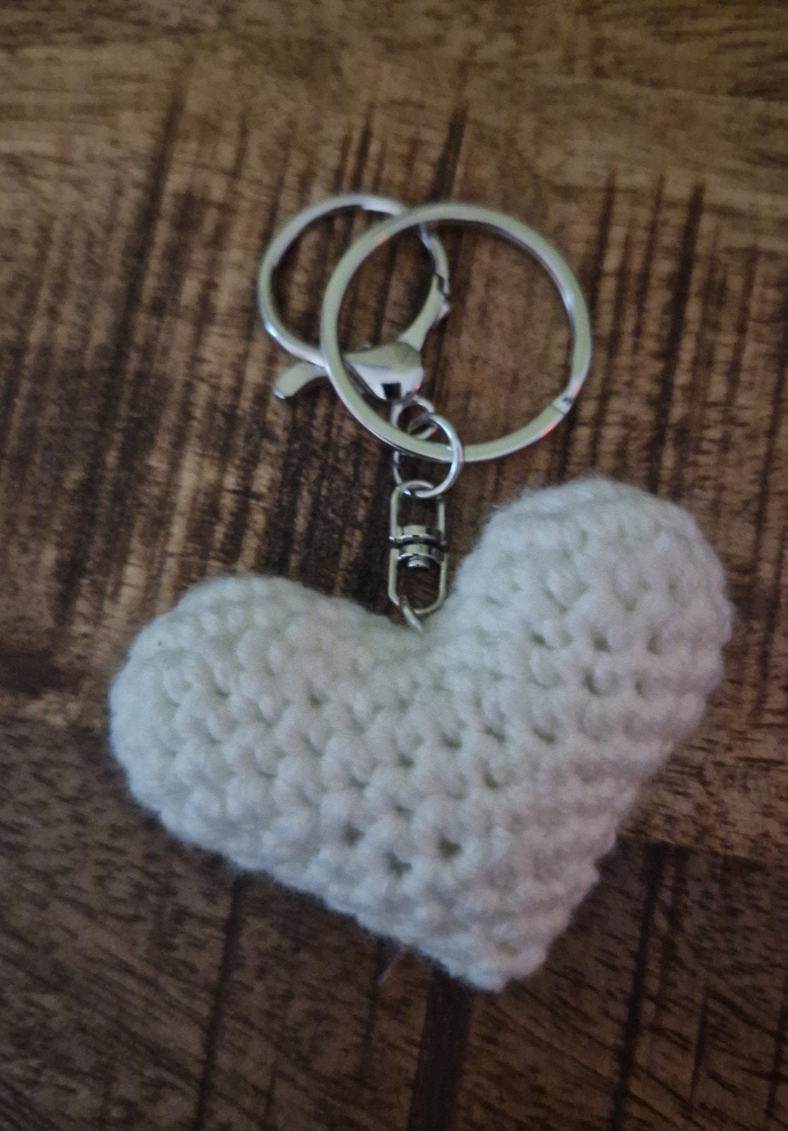 Gehaakte Hart Sleutelhanger - Nieuw, Verzamelen, Ophalen of Verzenden, Nieuw
