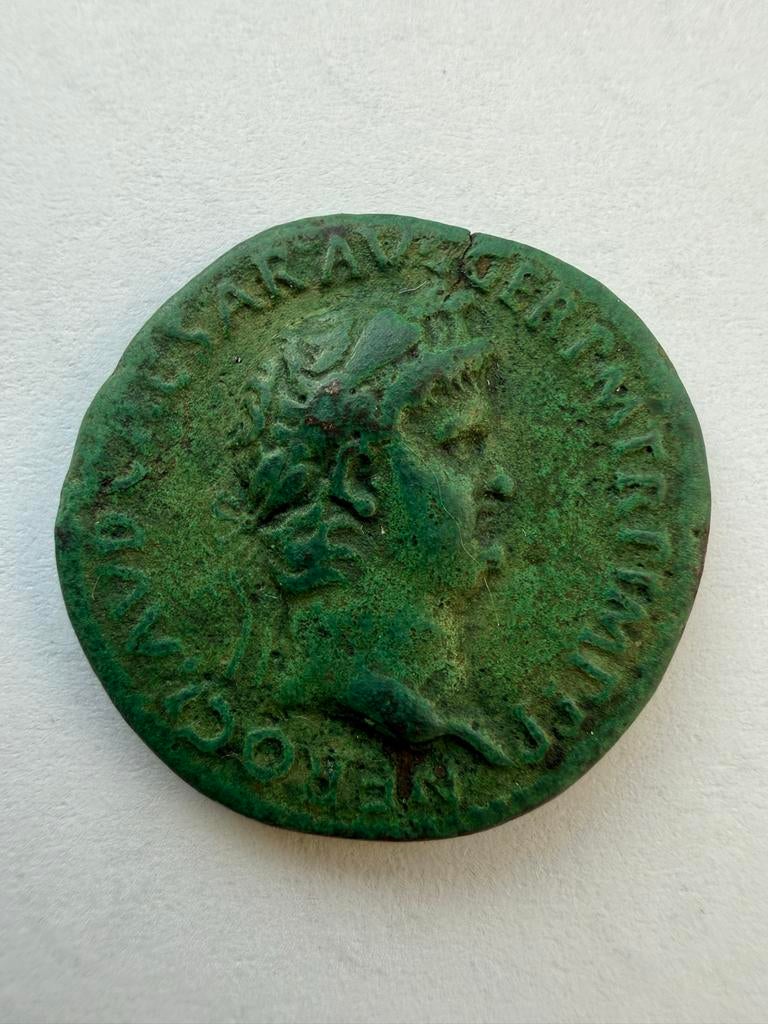 Oude Romeinse munt: Nero, Ophalen of Verzenden, Overige landen, Losse munt