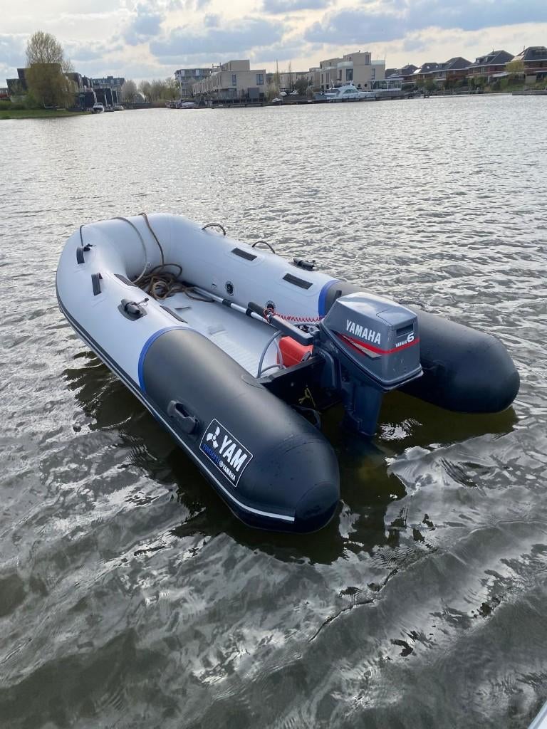 6pk yamaha 2takt met 275 yam rubberboot, Watersport en Boten, Ophalen, Zo goed als nieuw