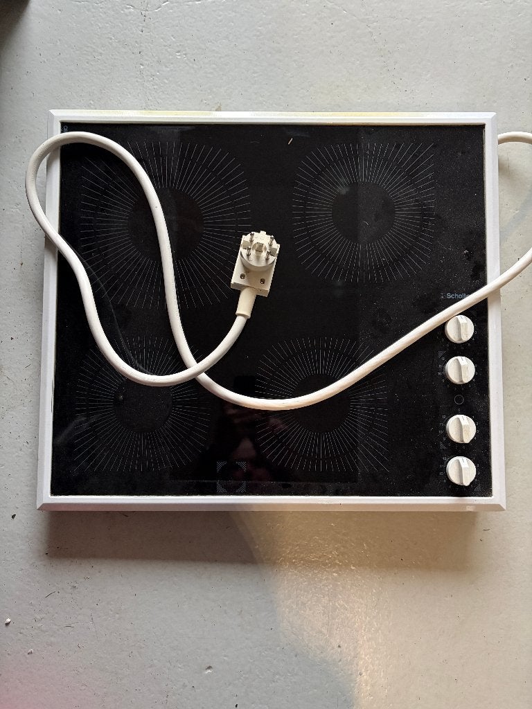Kookplaat, Gebruikt, Vrijstaand, Elektrisch, 4 kookzones