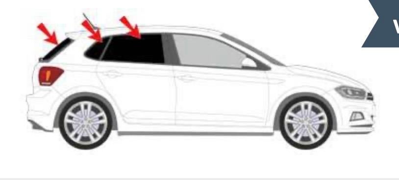Zonneschermen voor autoruiten VW Polo, Auto-onderdelen, Ophalen, Gebruikt, Volkswagen