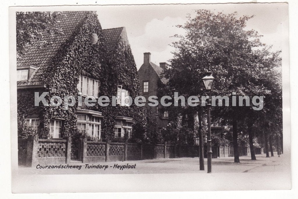 Courzandscheweg Tuindorp Heyplaat grote oude foto, 1960 tot 1980, Gebruikt, Verzenden, Foto