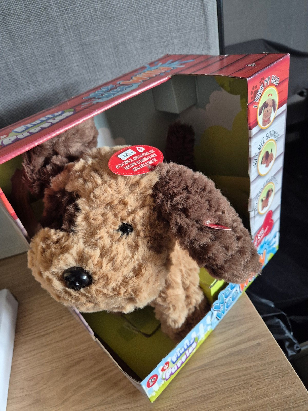bewegend knuffel hondje, Ophalen, Nieuw, Hond, Middelgroot (20 tot 80 cm)