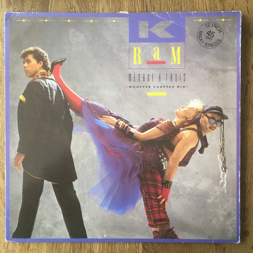 K-Ram Menage A Trois MTV 12" electronic disco 80s 1983 funk, Cd's en Dvd's, Vinyl | Dance en House, Gebruikt, Ophalen of Verzenden
