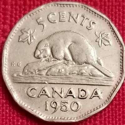 Canada - 5 cent 1950 - Circulated^, Verzenden, Noord-Amerika, Losse munt
