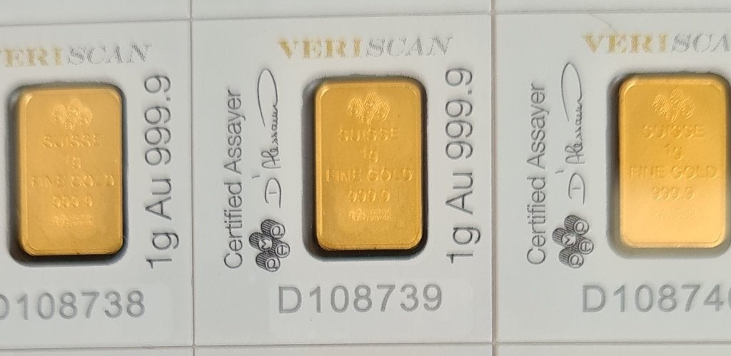 Pamp Suisse 1 gram .999 goud, Ophalen of Verzenden, Goud