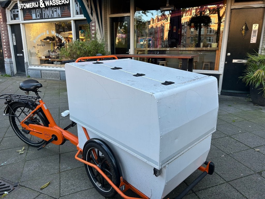 Nijland Centurion XL e-bakfiets ex-PostNL, Ophalen, Gebruikt, Goederen, Overige merken