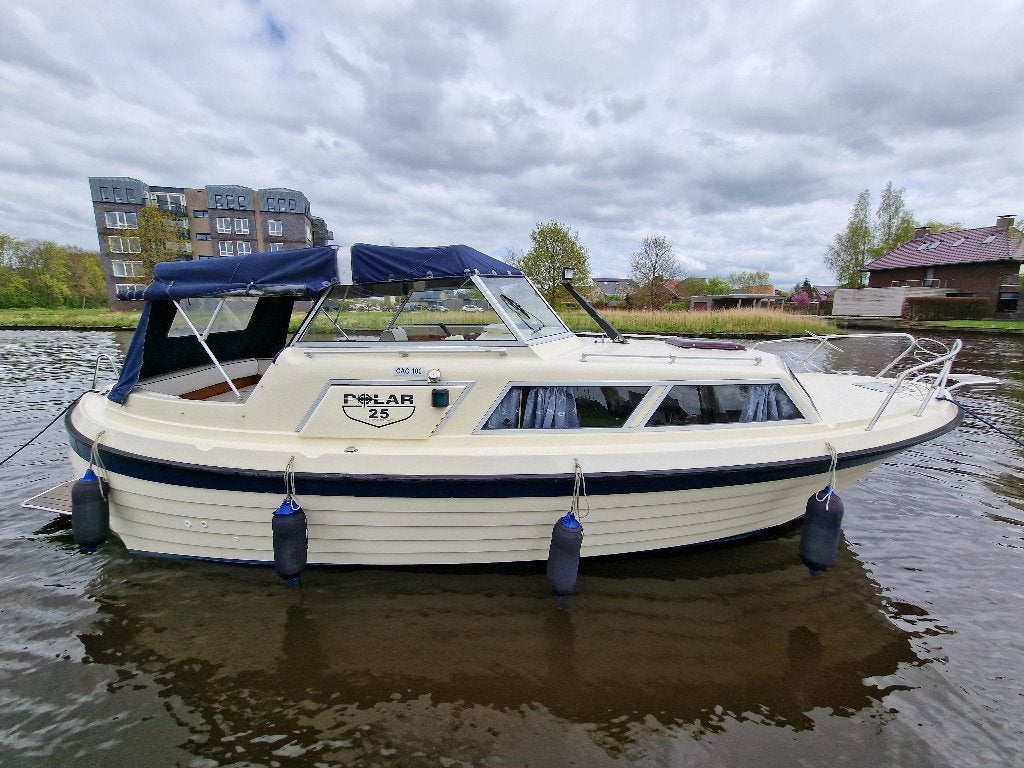 Polar 25 met recente Vetus motor (Noorse spitsgatter), 3 m, Overige merken, 70 cm, Binnenboordmotor