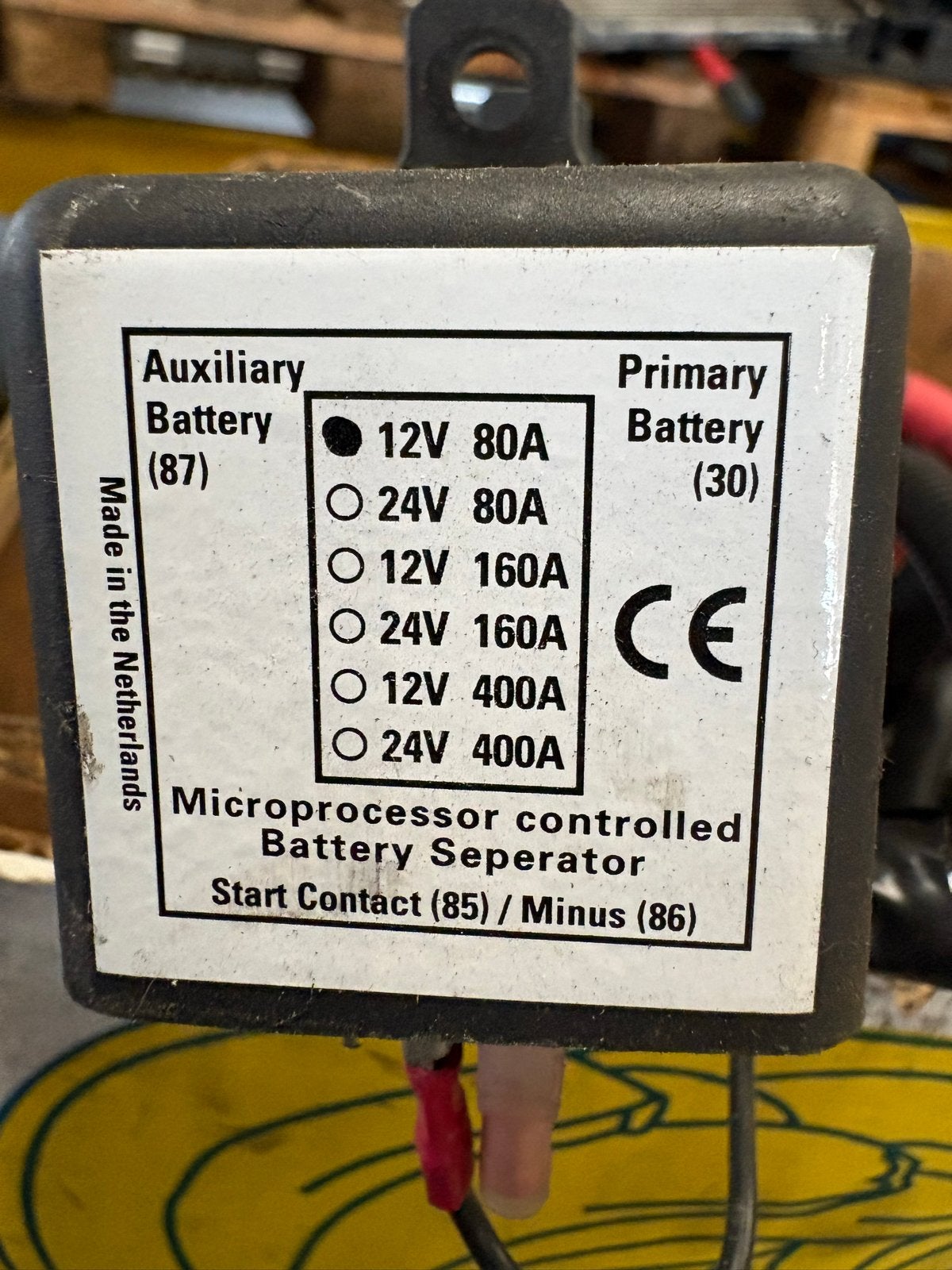 Microprocessor gestuurde accu scheider 12V 80A, Ophalen, Gebruikt, -, -