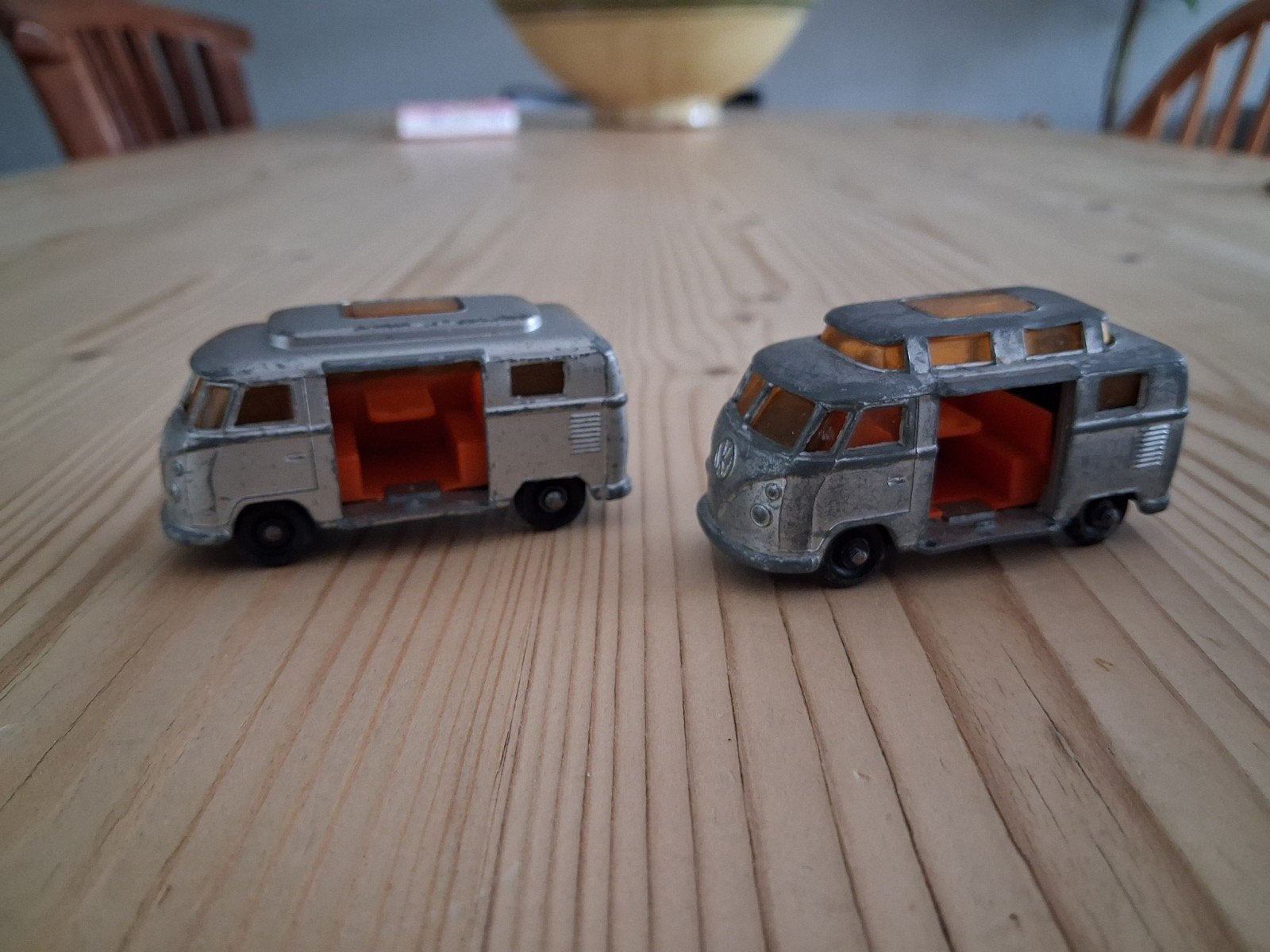 2 x Lesney VW Camper, Ophalen of Verzenden, Gebruikt, Auto, Lesney