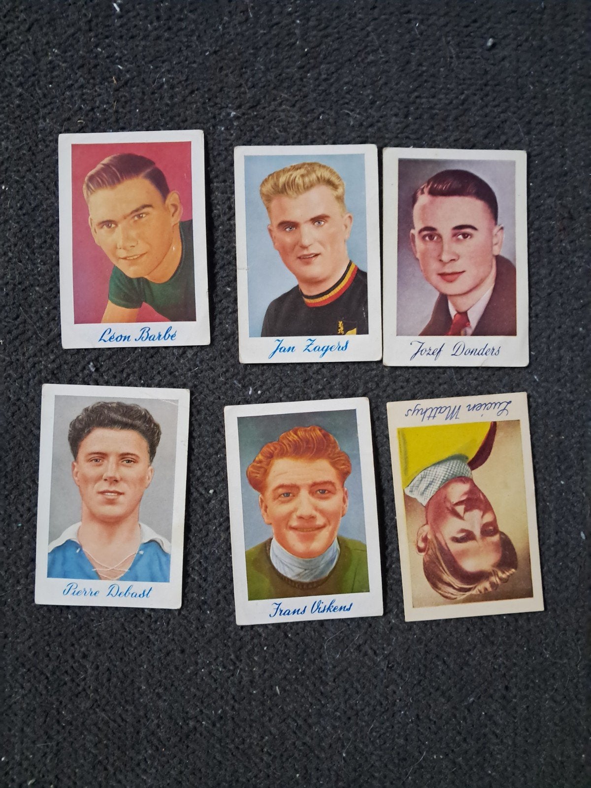 6 oude chromo's wielrenners, Verzamelen, Ophalen of Verzenden, Voor 1940, Gebruikt