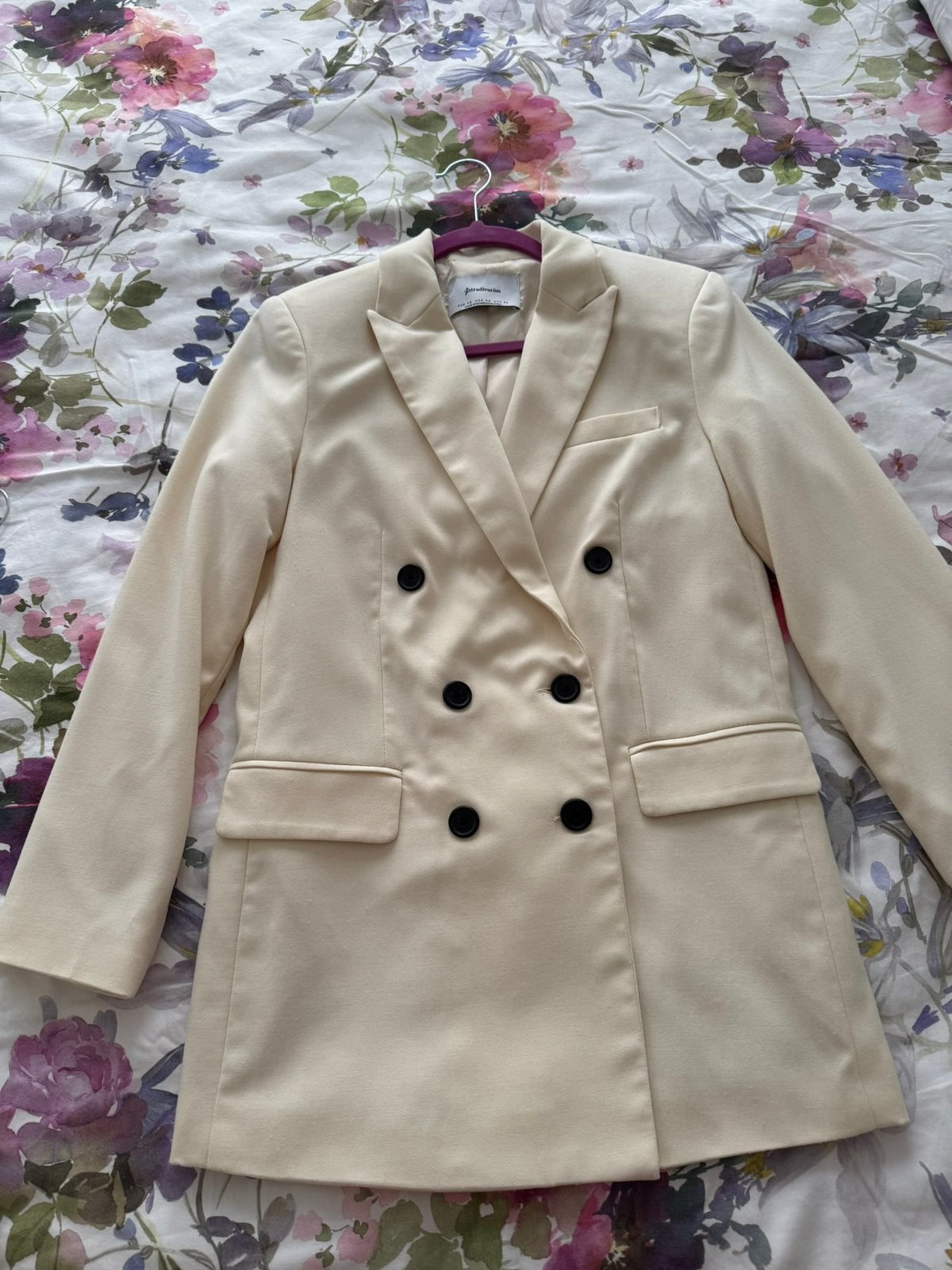 Mooie stradivarius blazer. Maat xs., Ophalen of Verzenden, Zo goed als nieuw, Maat 34 (XS) of kleiner, Beige